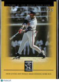 David Justice 2003 Topps Tribute Gold 18/100 Atlanta Braves
