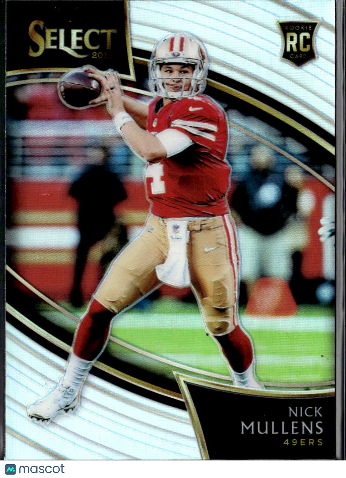 Nick Mullens 2019 Select RC Field Level Silver Prizm Rookie San Francisco 49ers