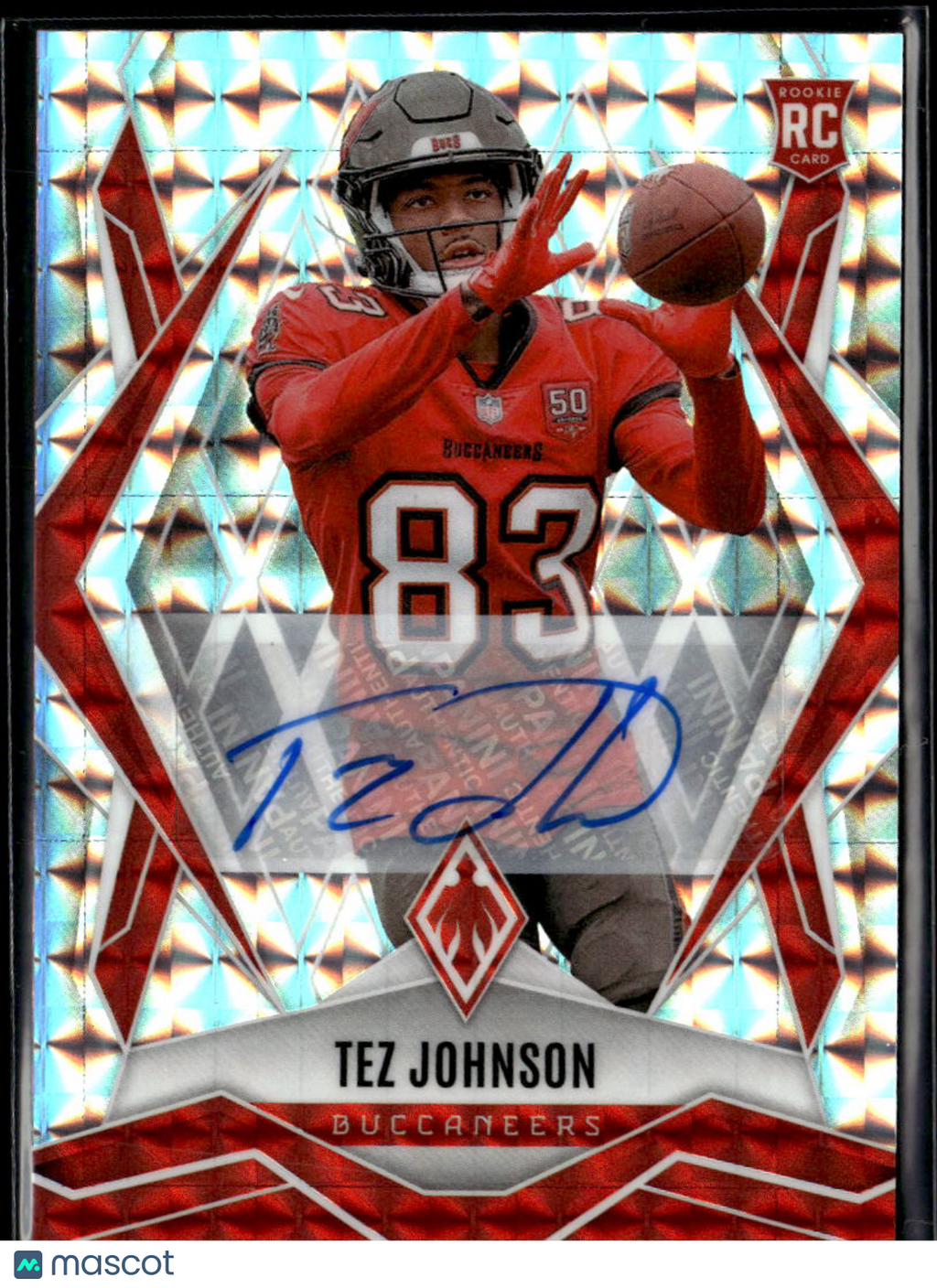 Tez Johnson 2025 Phoenix Auto Autograph Rookie RC Tampa Bay Buccaneers