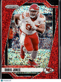 Chris Jones 2024 Prizm Red Sparkle Prizm SSP SHORTPRINT Kansas City Chiefs