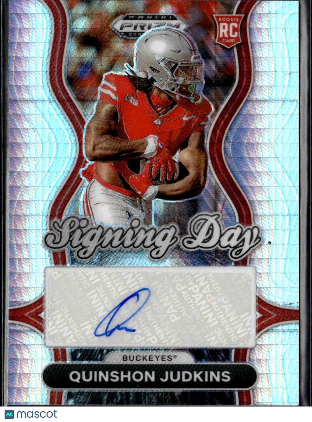 Quinshon Judkins 2025 Prizm Draft Auto Autograph RC Rookie Ohio State Buckeyes