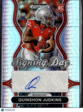 Quinshon Judkins 2025 Prizm Draft Auto Autograph RC Rookie Ohio State Buckeyes