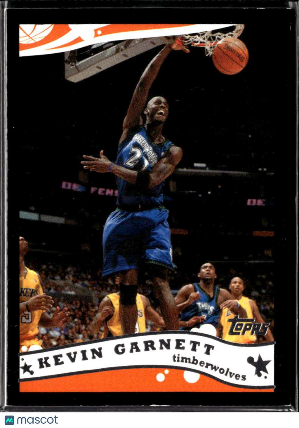 Kevin Garnett 2005 Topps Black Border 65/500 Minnesota Timberwolves