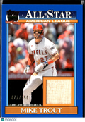 Mike Trout 2026 Topps All-Stars Game Used Bat Blue 77/150 Los Angeles Angels