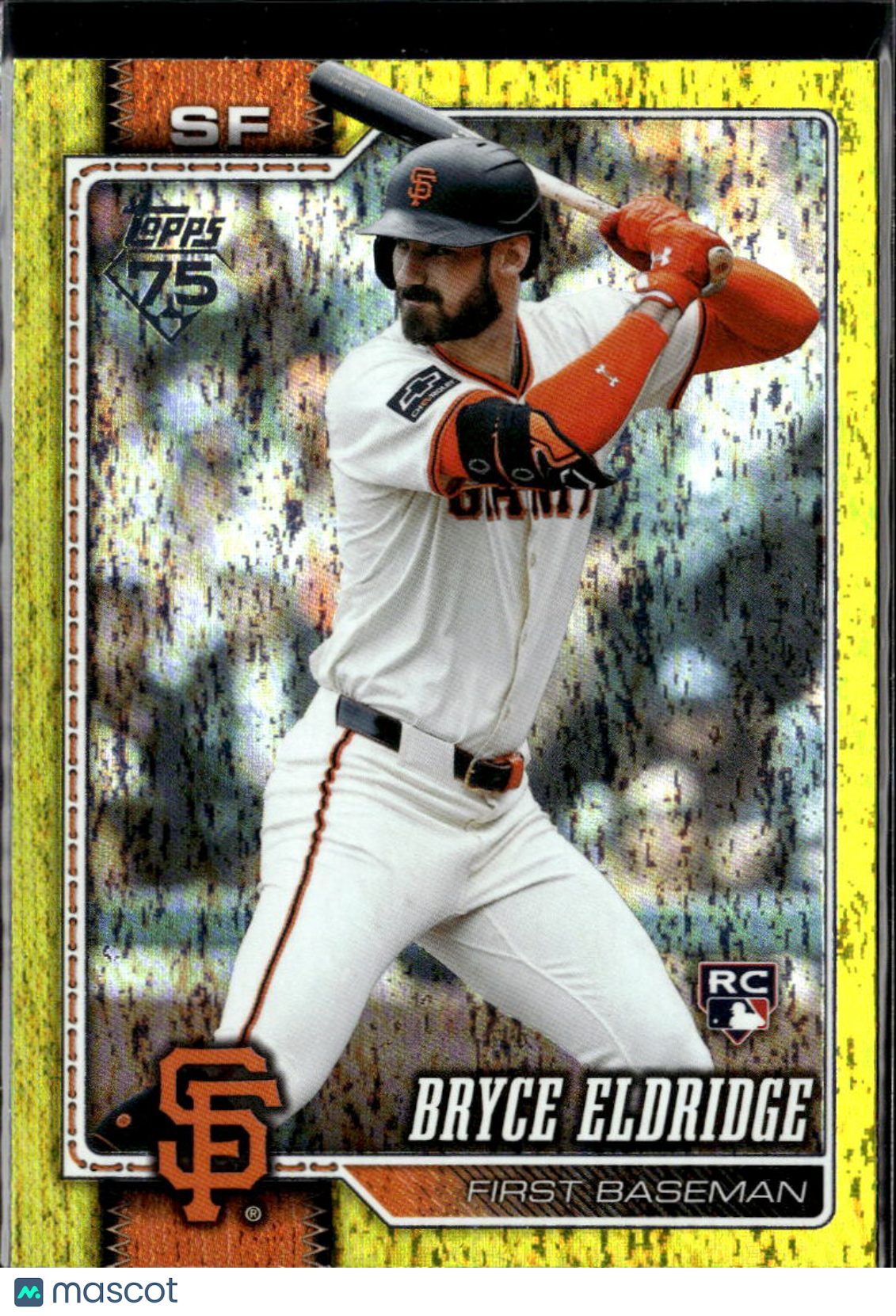 Bryce Eldridge 2026 Topps Rookie RC Yellow Crackle 209/399 Giants