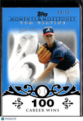 Tom Glavine 2008 Topps Moments & Milestones Blue SSP 6/10 Atlanta Braves