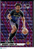 Bronny James Jr. 2024-25 Mosaic RC Purple Prizm 5/99 Los Angeles Lakers