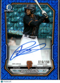 Bo Davidson 2026 Bowman Chrome Auto Autograph Blue /150 San Francisco Giants