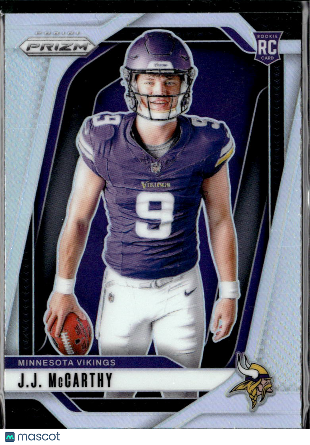 J.J. McCarthy 2024 Prizm Variation Silver Prizm Rookie RC Minnesota Vikings