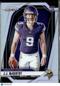 J.J. McCarthy 2024 Prizm Variation Silver Prizm Rookie RC Minnesota Vikings