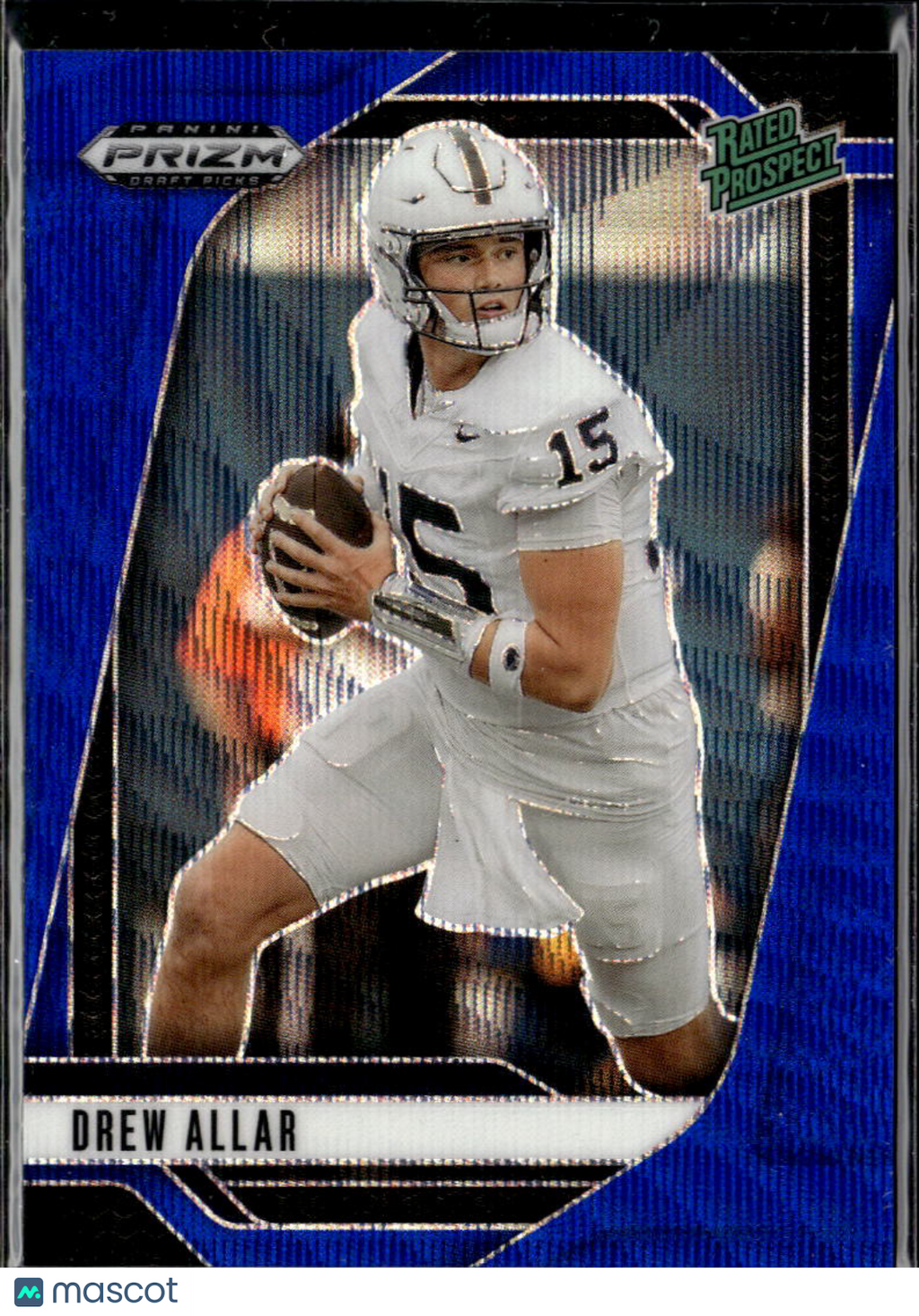 Drew Allar 2025 Prizm Draft Blue Wave Rookie RC 30/299 Penn State