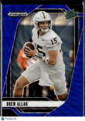 Drew Allar 2025 Prizm Draft Blue Wave Rookie RC 30/299 Penn State
