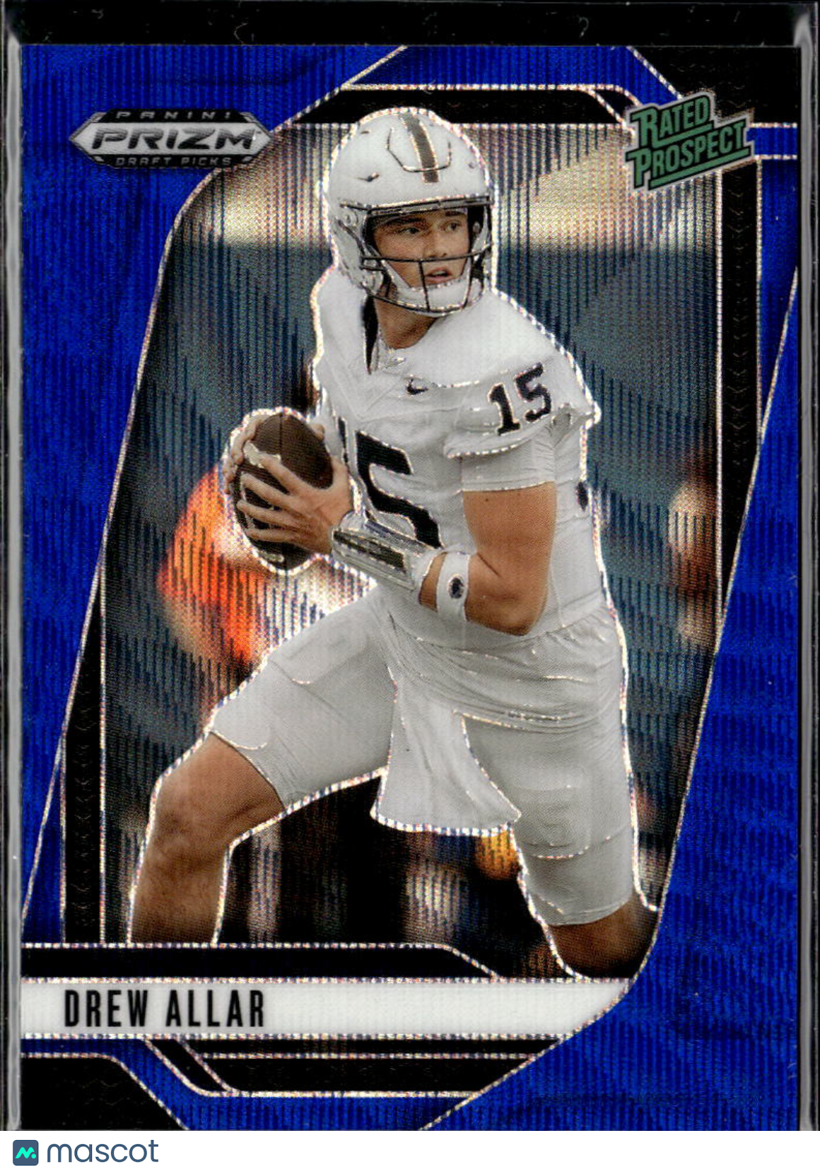 Drew Allar 2025 Prizm Draft Blue Wave Rookie RC 30/299 Penn State