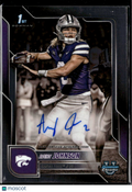 Avery Johnson 2025 Bowman Chrome 1st Auto Autograph RC Kansas State Wildcats