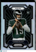 Tanner McKee 2023 Prizm Silver Prizm Variation SSP RC Philadelphia Eagles
