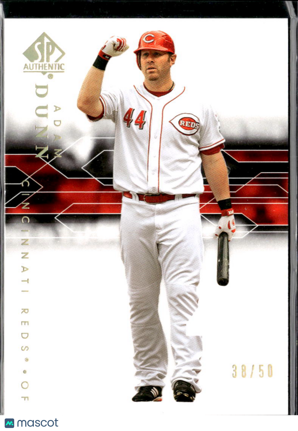 Adam Dunn 2008 SP Authentic GOLD 38/50 #25 Cincinnati Reds