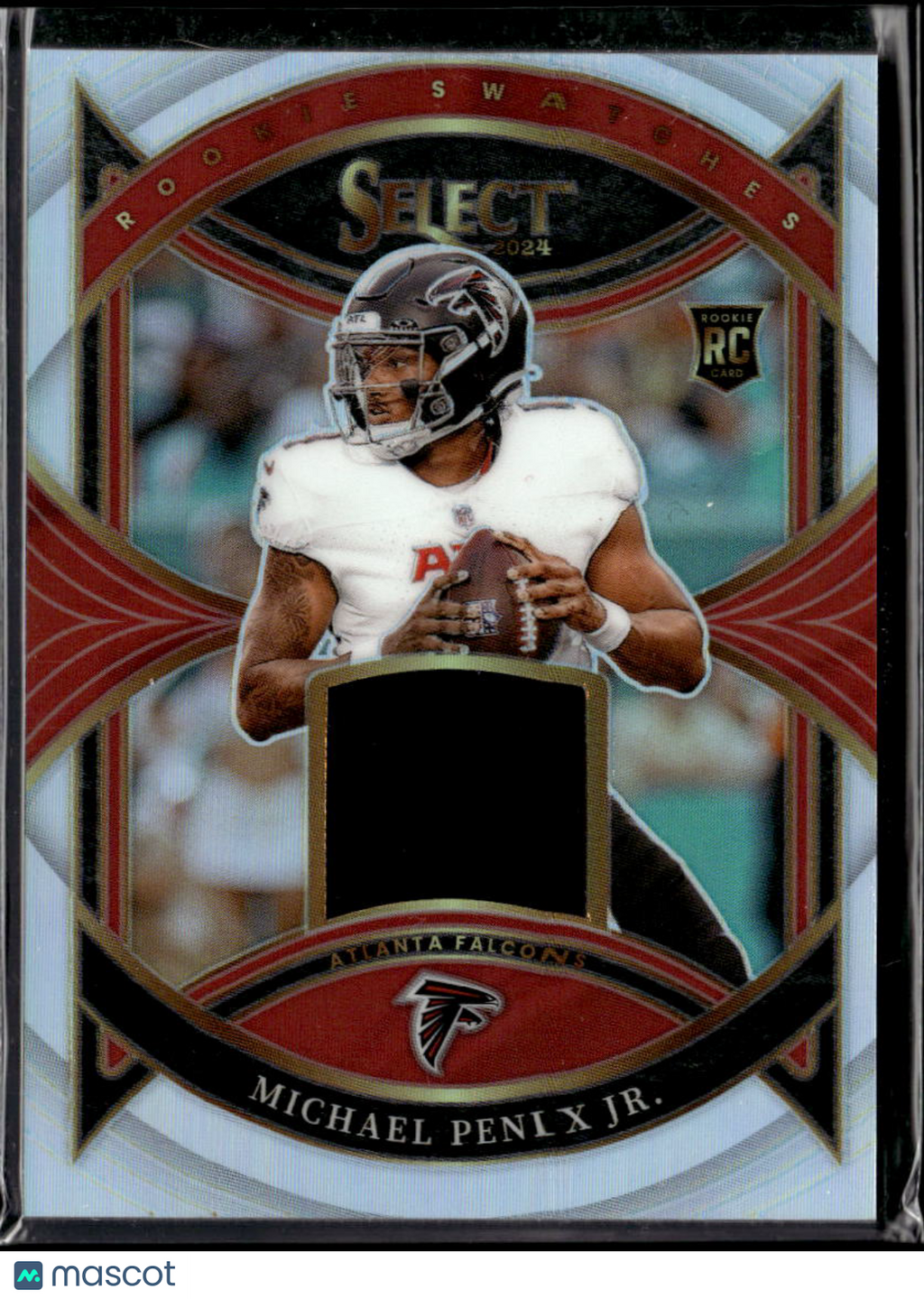 Michael Penix Jr. 2024 Select Jersey Patch RC Rookie Silver Atlanta Falcons