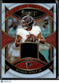 Michael Penix Jr. 2024 Select Jersey Patch RC Rookie Silver Atlanta Falcons