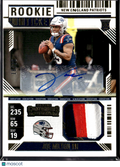 Joe Milton III 2024 Contenders Auto Autograph Patch RC 18/25 Patriots