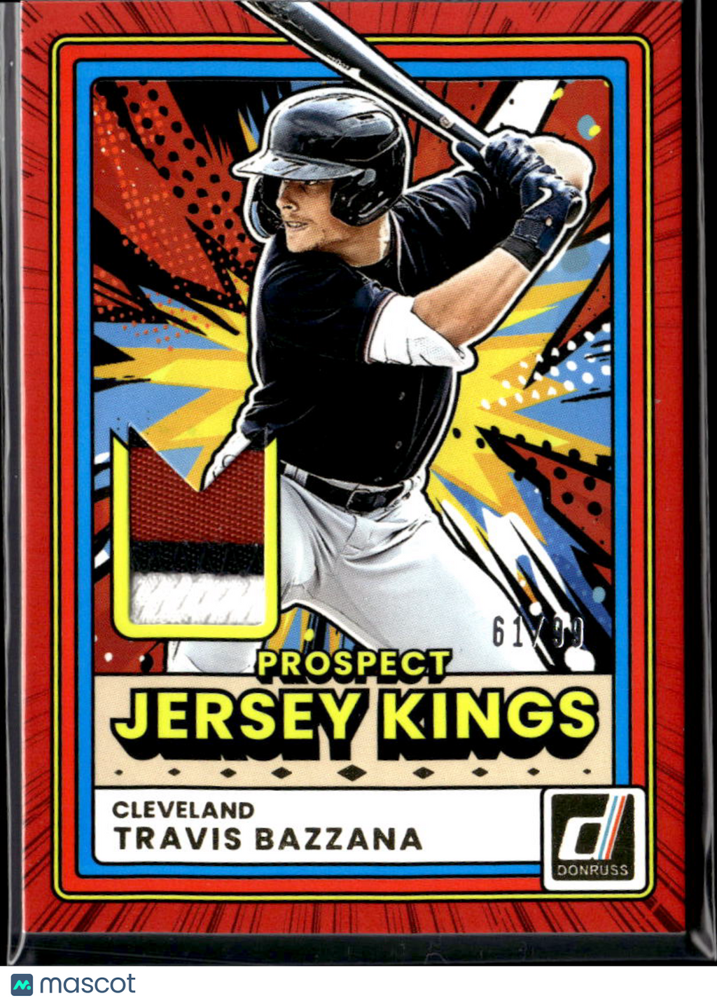 Travis Bazzana 2026 Donruss 3 Color Jersey Patch 61/99 Guardians