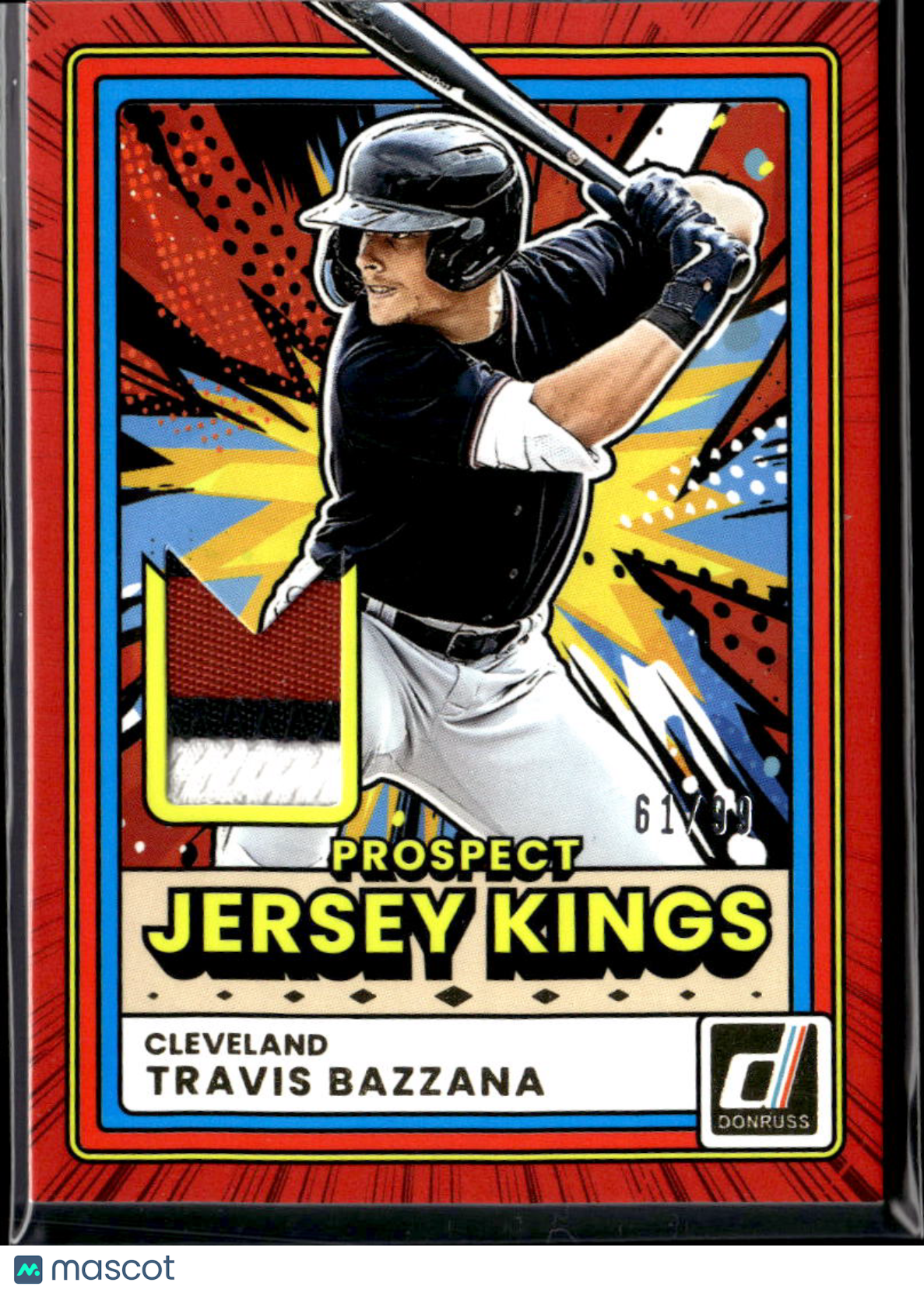 Travis Bazzana 2026 Donruss 3 Color Jersey Patch 61/99 Guardians
