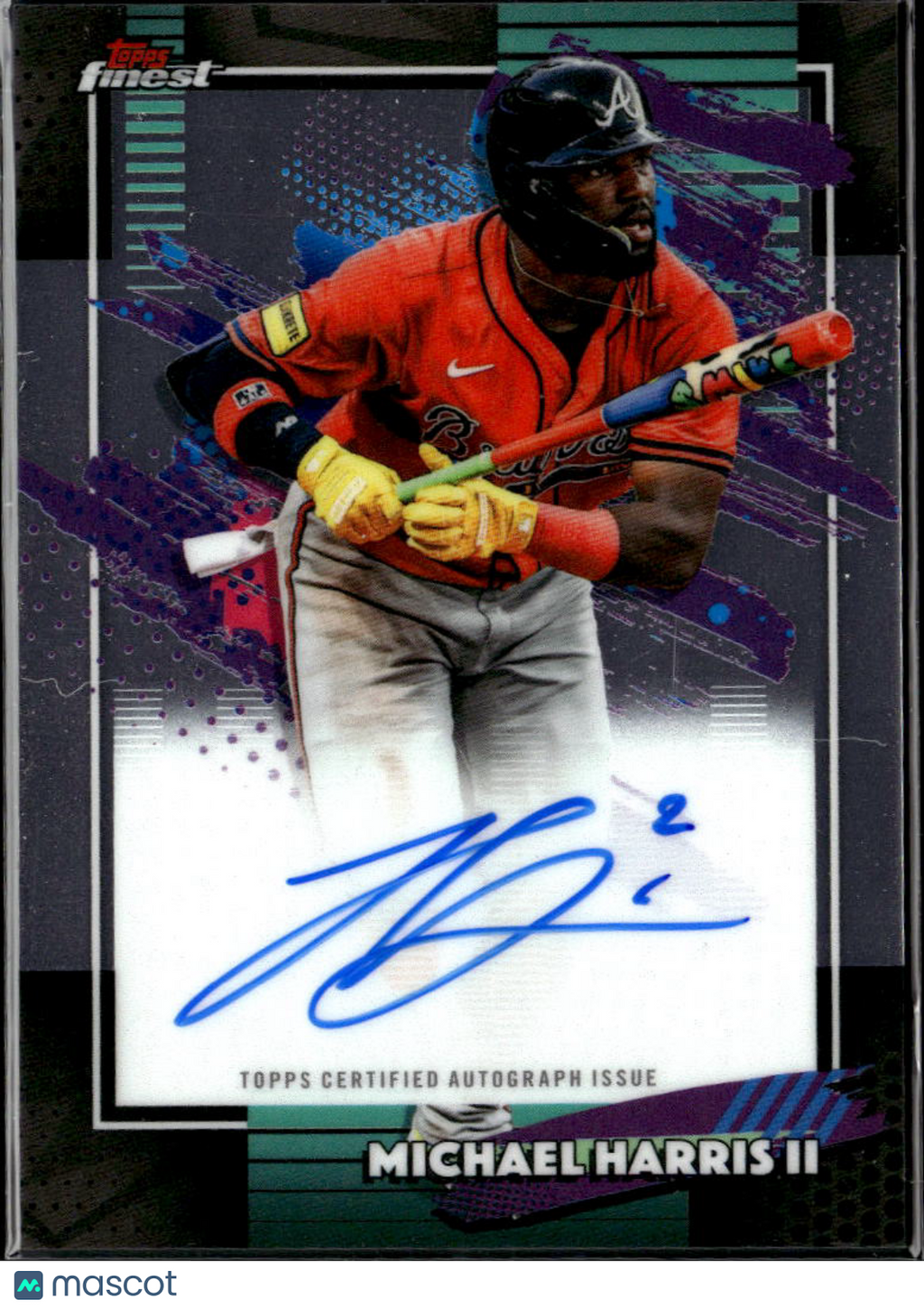 Michael Harris II 2026 Topps Finest On Card Auto Autograph Atlanta Braves