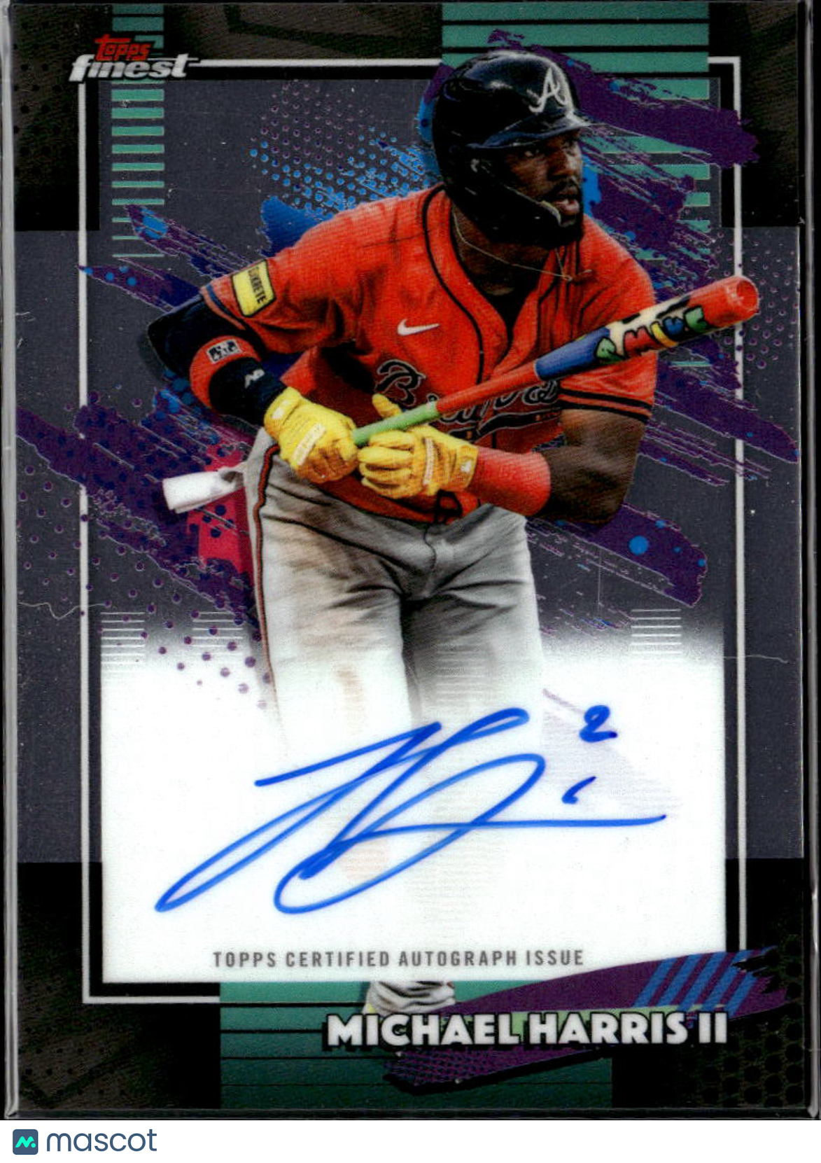 Michael Harris II 2026 Topps Finest On Card Auto Autograph Atlanta Braves