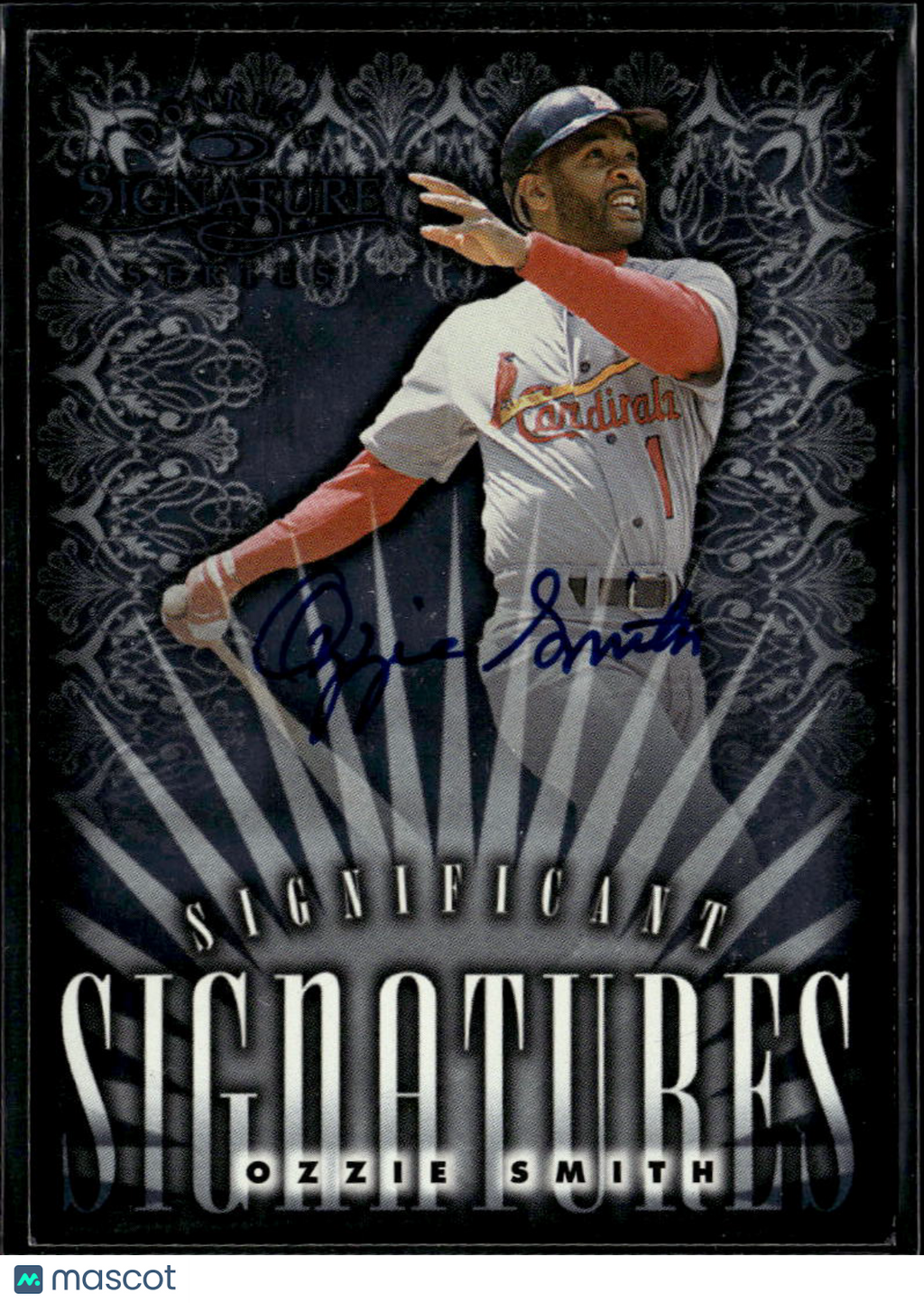 Ozzie Smith 1998 Donruss Significant Auto Autograph 1671/2000 Cardinals