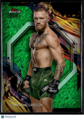 Conor McGregor 2024 Topps Finest UFC Green Refractor /93