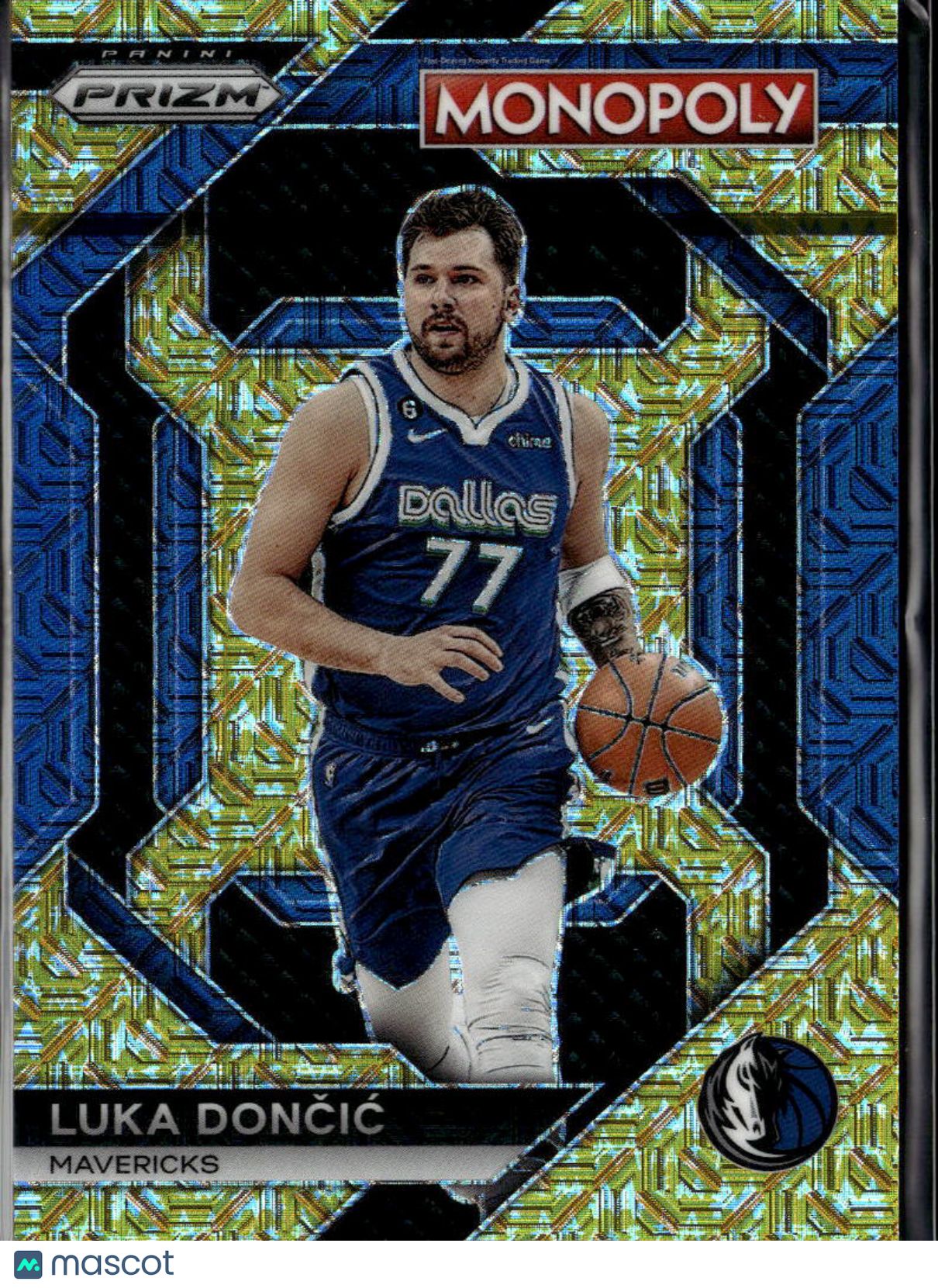 Luka Doncic 2024 Panini Prizm Monopoly Gold Wave /500 Dallas Mavericks