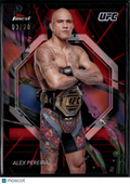 Alex Pereira 2024 Topps Finest Black Vapor Refractor SSP UFC MMA 3/20