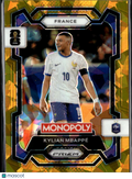Kylian Mbappe 2026 Monopoly FIFA World Cup GOLD Ice Prizm France