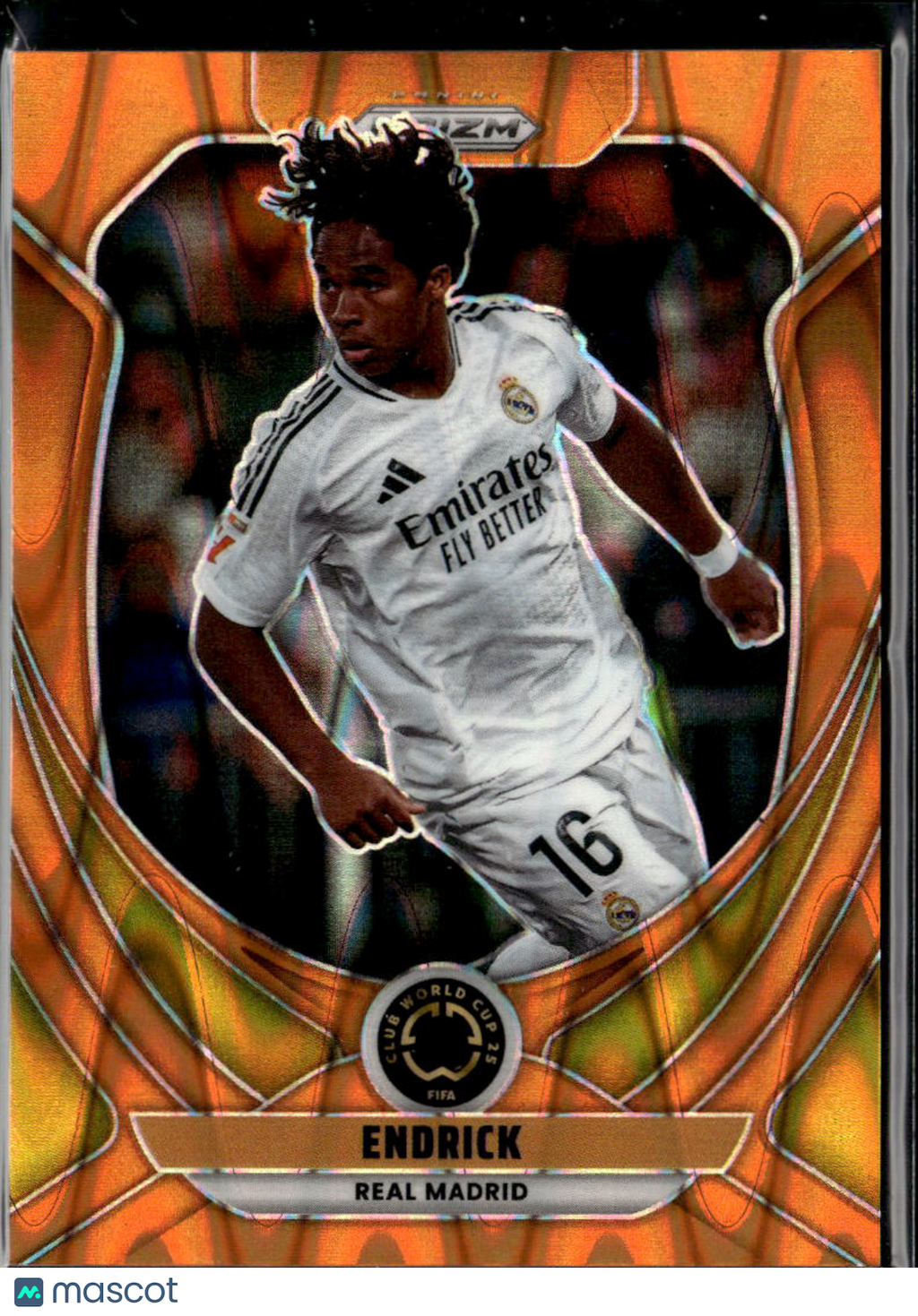 Endrick 2025 Prizm FIFA Club World Cup Orange Prizm 55/199 Real Madrid