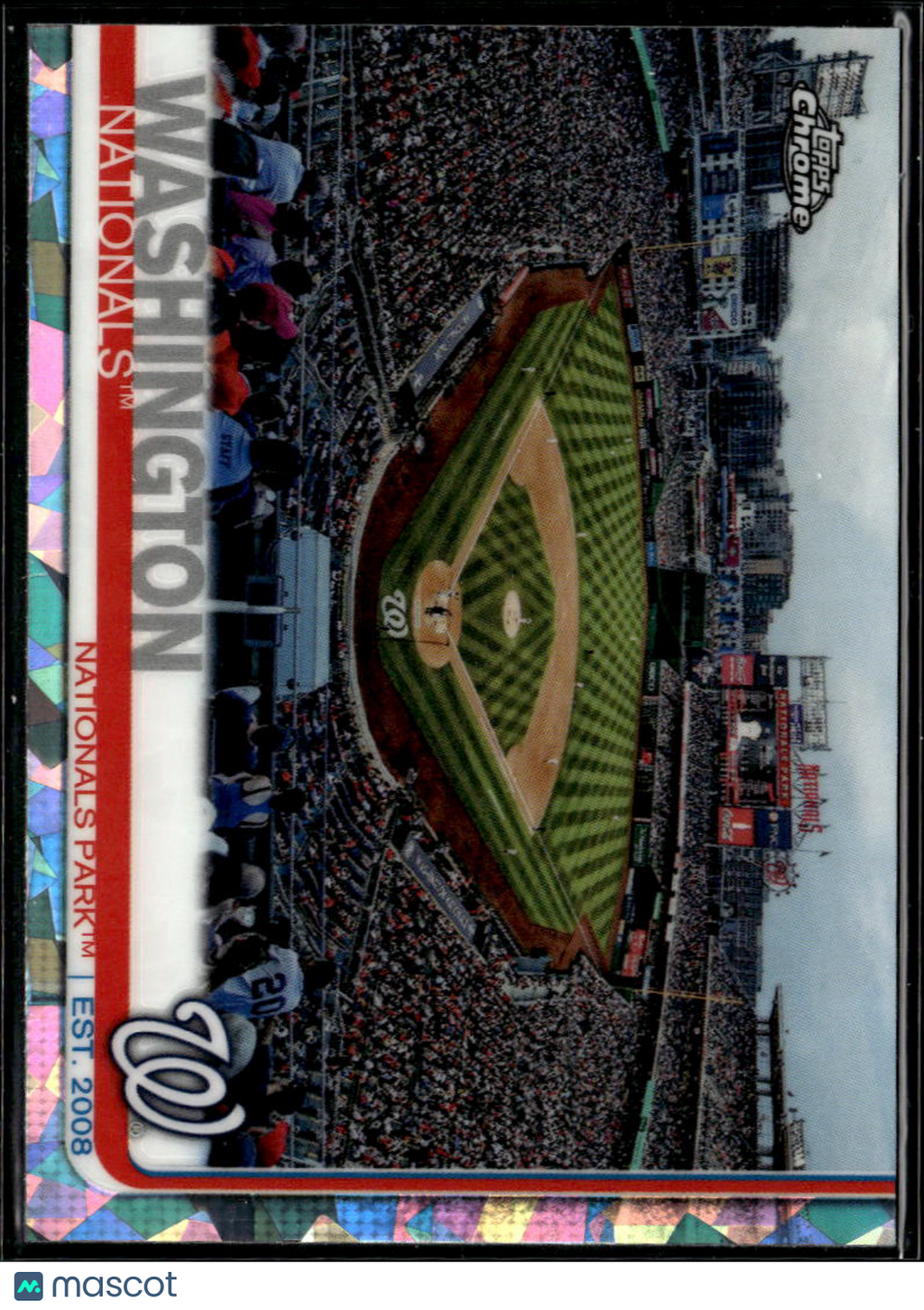 Washington Nationals 2019 Topps Chrome Sapphire Refractor Team Card #341