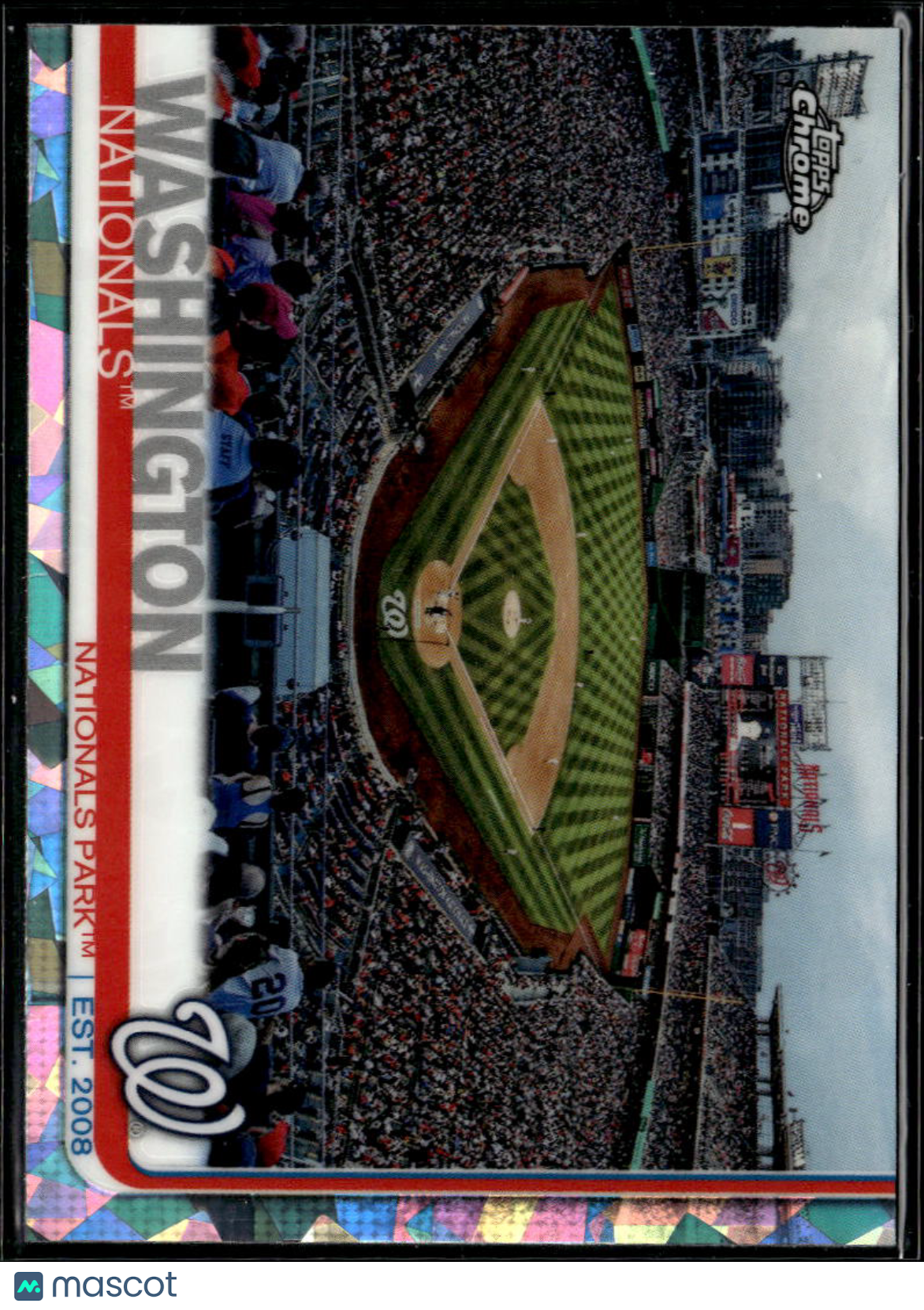 Washington Nationals 2019 Topps Chrome Sapphire Refractor Team Card #341
