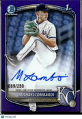 Michael Lombardi 2025 Bowman Chrome 1st Auto Autograph 89/250 Kansas City Royals