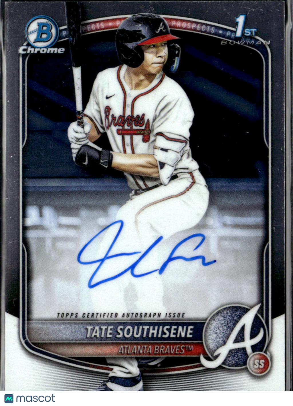 Tate Southisene 2025 Bowman Chrome 1st Auto Autograph Atlanta Braves