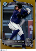 Roc Riggio 205 Bowman Chrome GOLD Refractor 9/50 Colorado Rockies