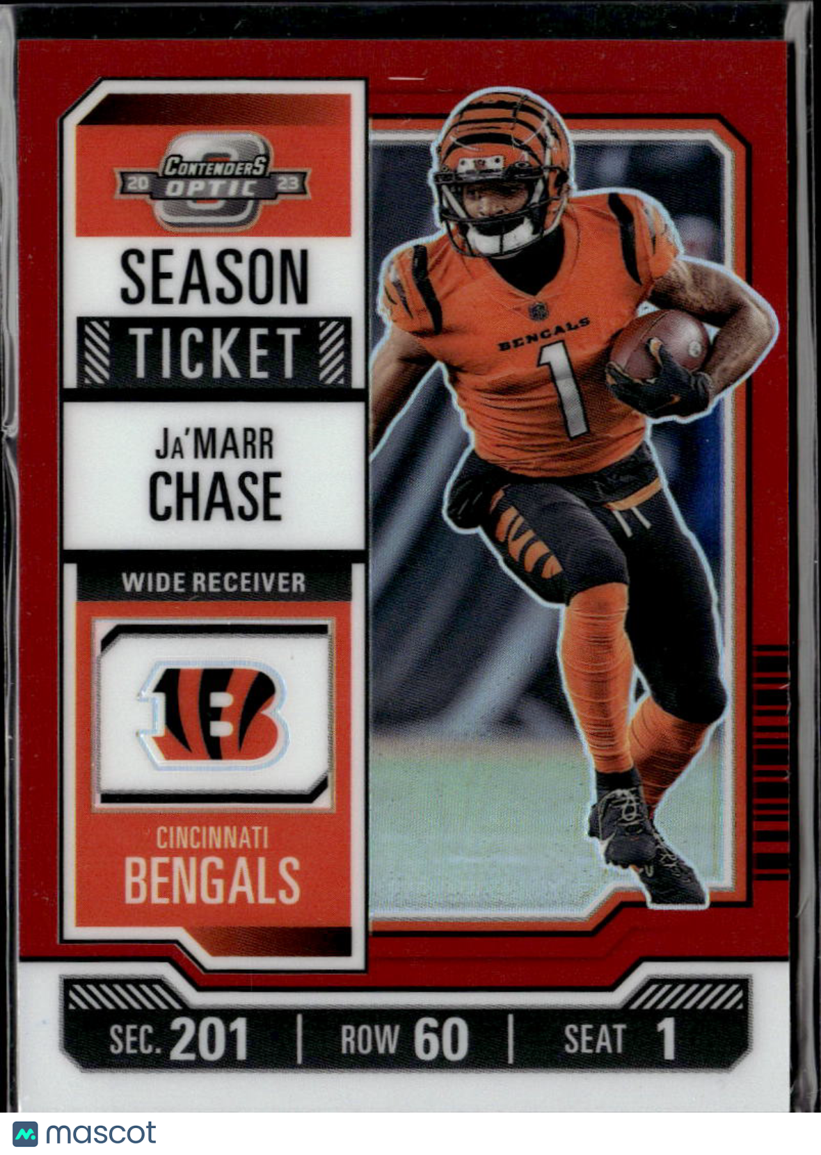 Ja'Marr Chase 2023 Contenders Optic Red Prizm 161/175 Cincinnati Bengals