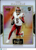 Jayden Daniels 2024 Select Score Throwback Silver Prizm RC Washington Commanders