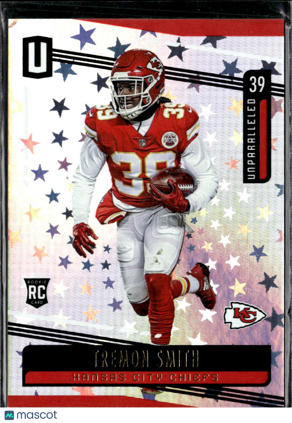 Tremon Smith 2019 Unparalleled Astral RC Rookie 68/200 Kansas City Chiefs