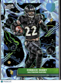 Derrick Henry 2025 Topps Chrome Cosmic Nucleus Refractor SSP Baltimore Ravens