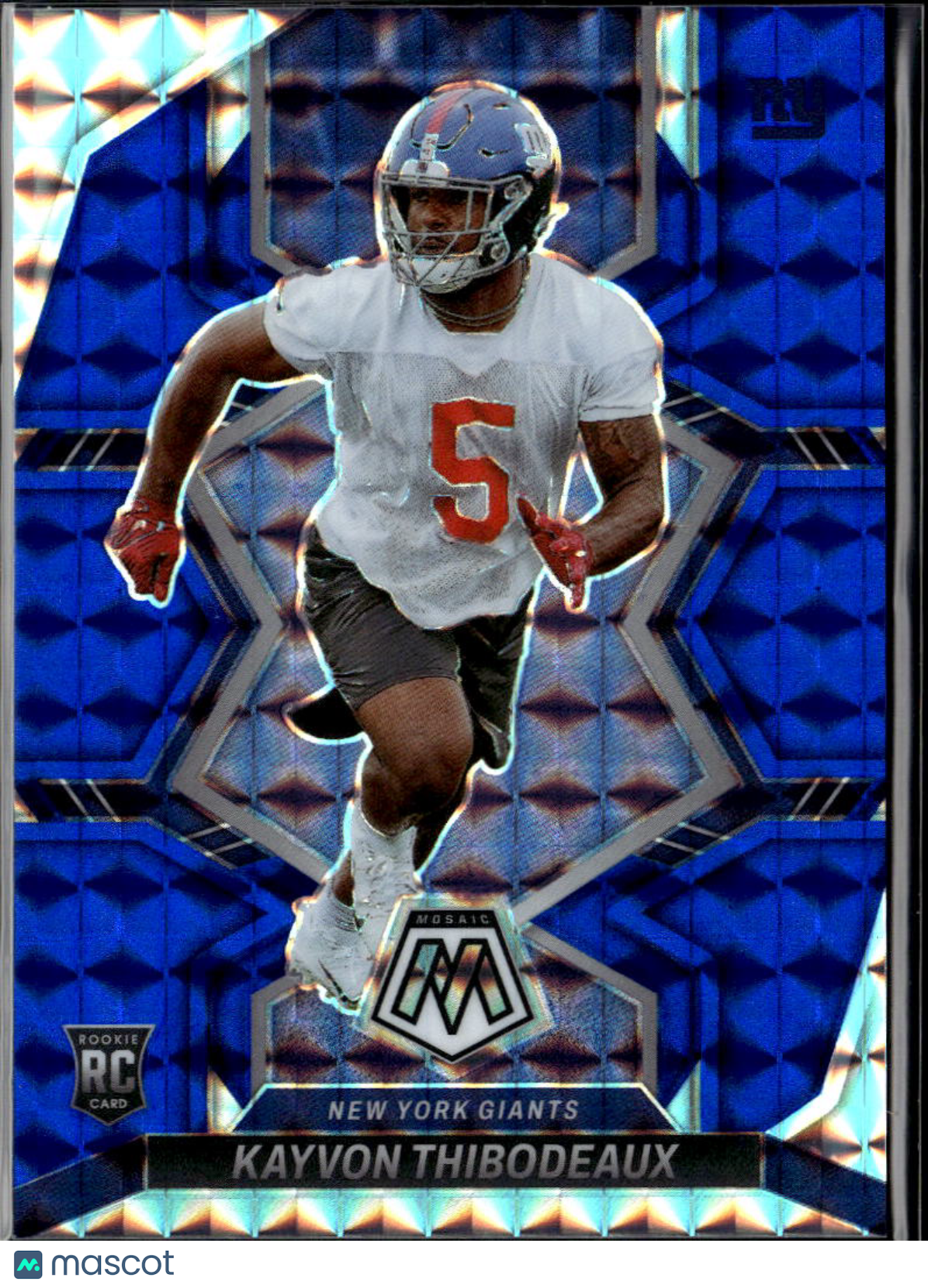 Kayvon Thibodeaux 2022 Mosaic Blue Prizm Rookie RC 19/99 New York Giants