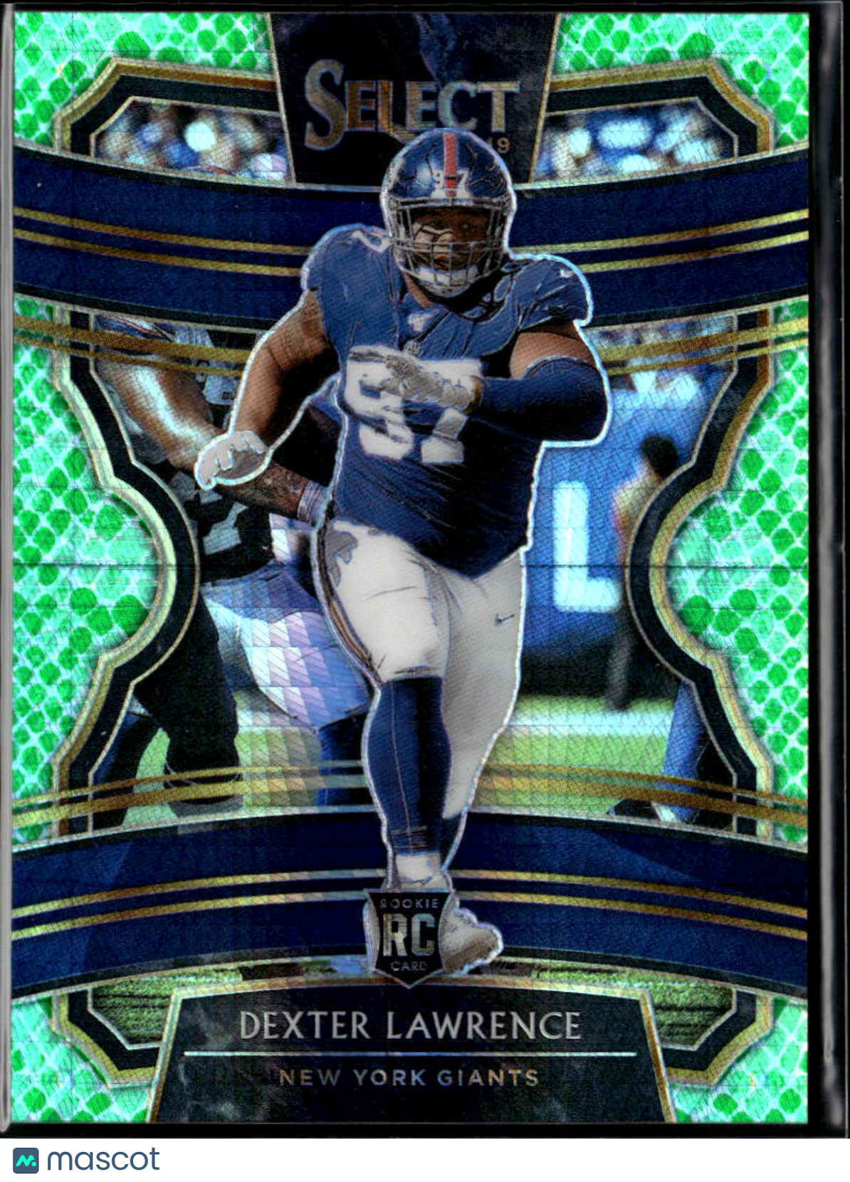 Dexter Lawrence 2020 Select RC Dragon Scale Prizm Rookie 88/88 New York Giants