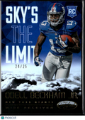 Odell Beckham Jr. 2014 Certified Sky's the Limit Blue RC 24/25 New York Giants
