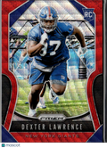 Dexter Lawrence 2019 Panini Prizm RC Red Wave Prizm 53/149 New York Giants