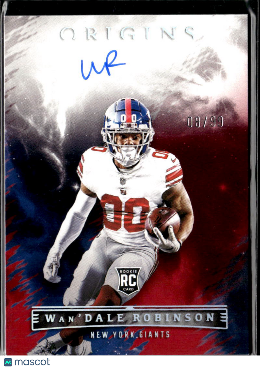 Wan'Dale Robinson 2022 Origins Auto Autograph RC Red 8/99 New York Giants