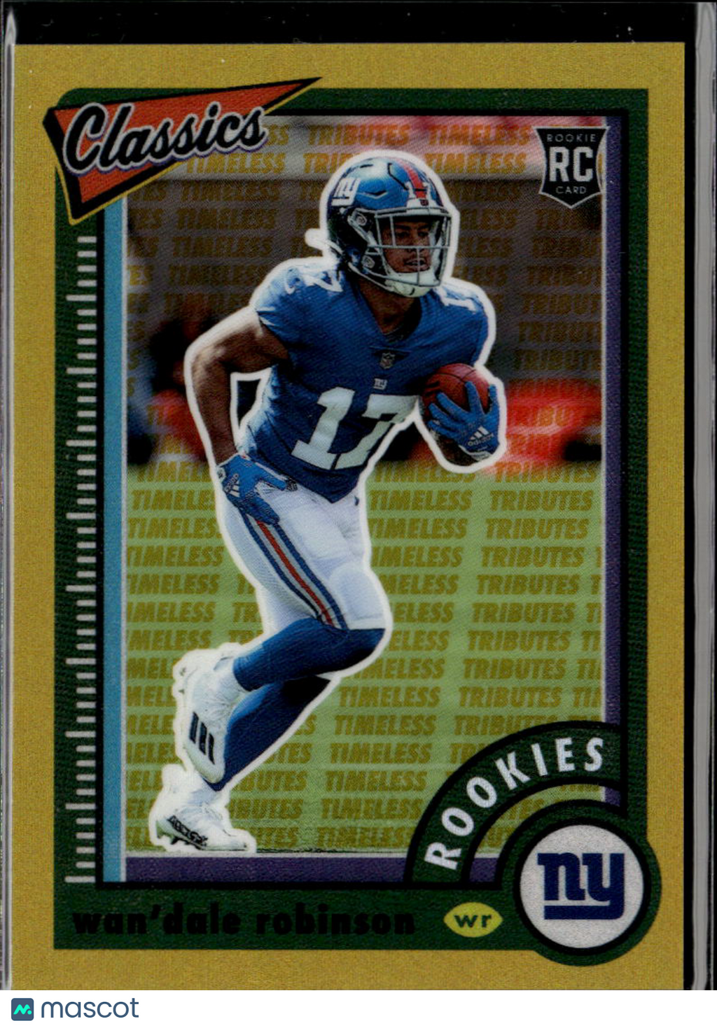 Wan'Dale Robinson 2022 Classics GOLD Rookie RC 17/60 New York Giants