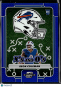 Keon Coleman 2025 Panini Contenders Optic X's and O's RC Blue /96 Buffalo Bills
