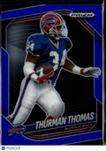 Thurman Thomas 2025 Prizm Black Blue Prizm 126/199 Buffalo Bills